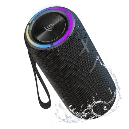 TAZATA Fun 300 front view showing compact speaker and branding, ideal for travel