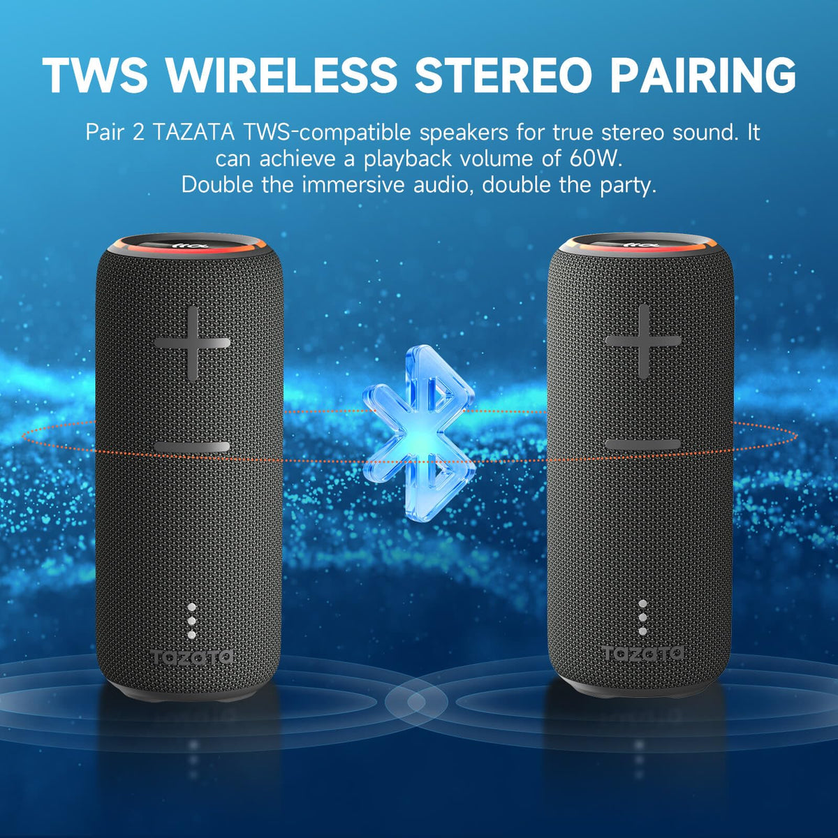 TAZATA Fun 300 on a sandy beach with hikers, highlighting outdoor durability and sound