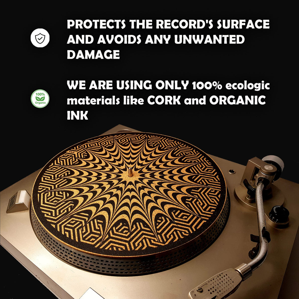 TAZstudio mat edge showing 3mm thickness for effective vibration damping