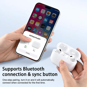 TBGHz sync button close-up showing Bluetooth pairing for quick setup