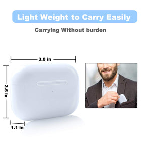 TBGHz case beside smartphone illustrating compact scale and travel convenience