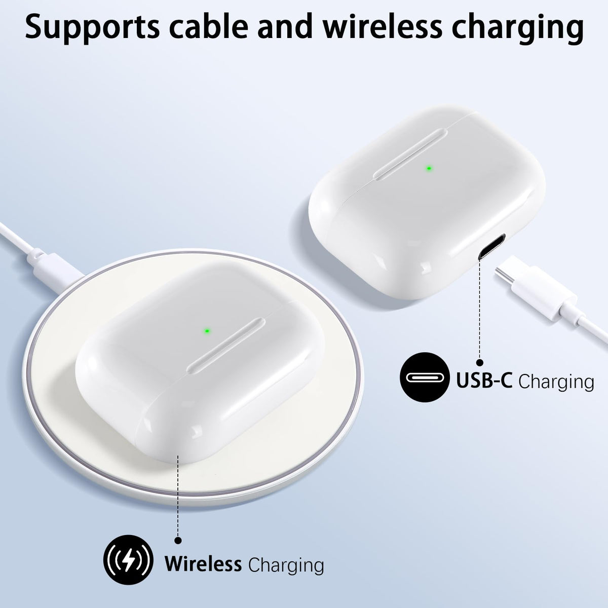 TBGHz AirPod Pro 3 case supports wireless charging for cable free convenience