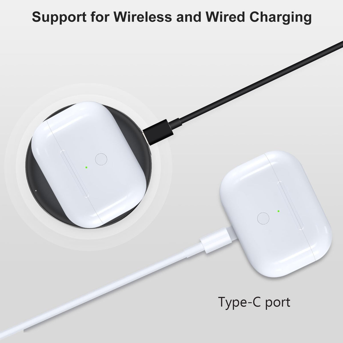 TBGHz AirPods Pro case USB-C port highlights universal charging compatibility.