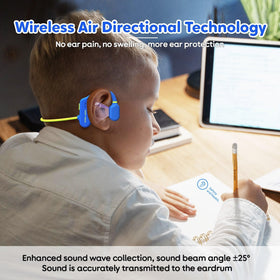 TBtebeat Kids Open Ear Headphones air conduction technology delivers comfortable listening and surroundings awareness.