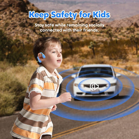TBtebeat Kids Open Ear Headphones Bluetooth 5.3 enables quick, stable pairing with iPad and tablet.
