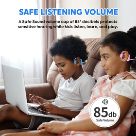 TBtebeat Kids Open Ear Headphones IPX5 durable design withstands daily use and light splashes.