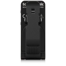 TC Electronic angled profile showing low-profile design and stage durability