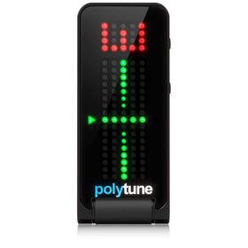 TC Electronic front view showing compact clip and LED display for easy tuning