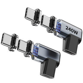 Tciogrxp USB-C adapter two-pack with magnetic extender for tidy charging