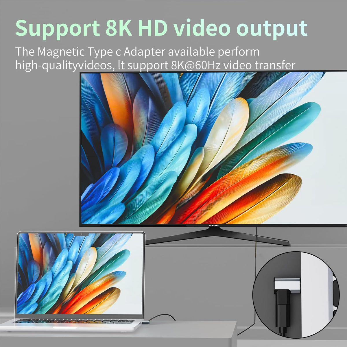 Tciogrxp USB-C adapter enables 8K60Hz video output