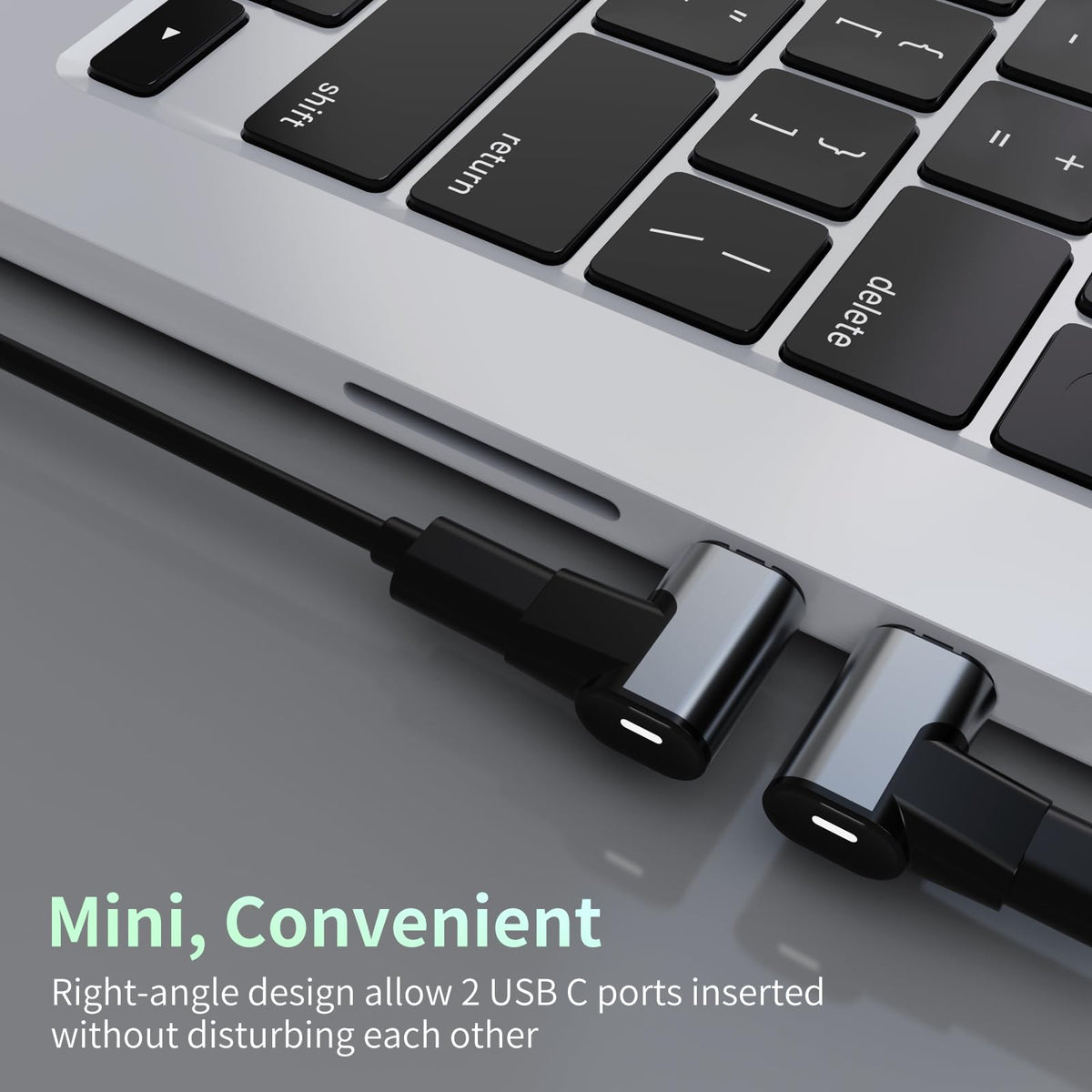 Tciogrxp USB-C adapter shows Thunderbolt compatibility for cross-device use