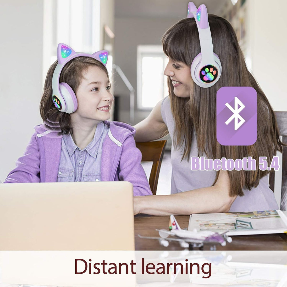 TCJJ 85dB volume limiter protects young ears during study and cartoons.