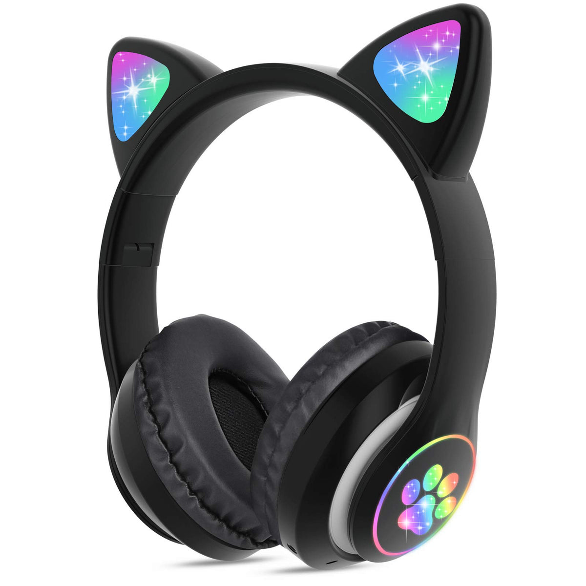 TCJJ cat ears light-up headphones add playful style for home listening and social time.