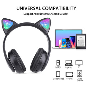 TCJJ plush earcups and foldable design stay comfortable and portable for school and travel.