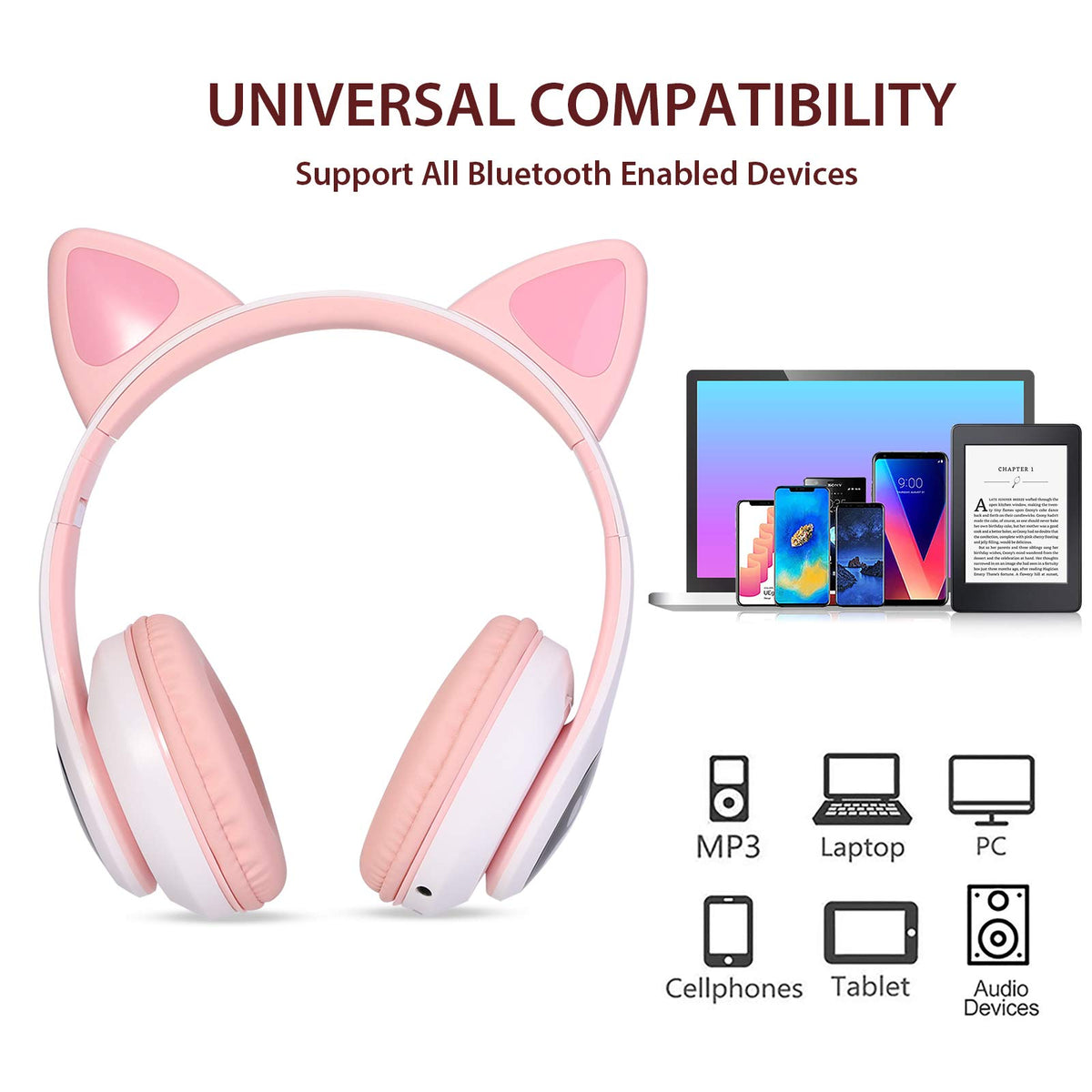 TCJJ wired backup via 3.5mm cable for uninterrupted listening