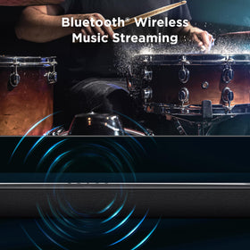 TCL Q75H built-in tweeters detail for crisp high frequencies.