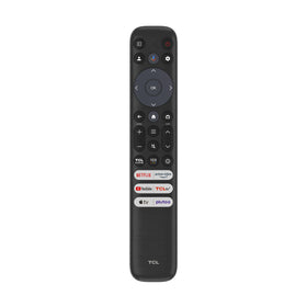 TCL RC813 remote front view shows ergonomic design for easy TV control.