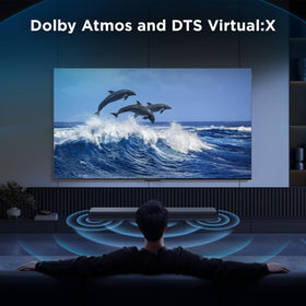 TCL S55H with Dolby Atmos and DTS Virtual:X for immersive cinema.