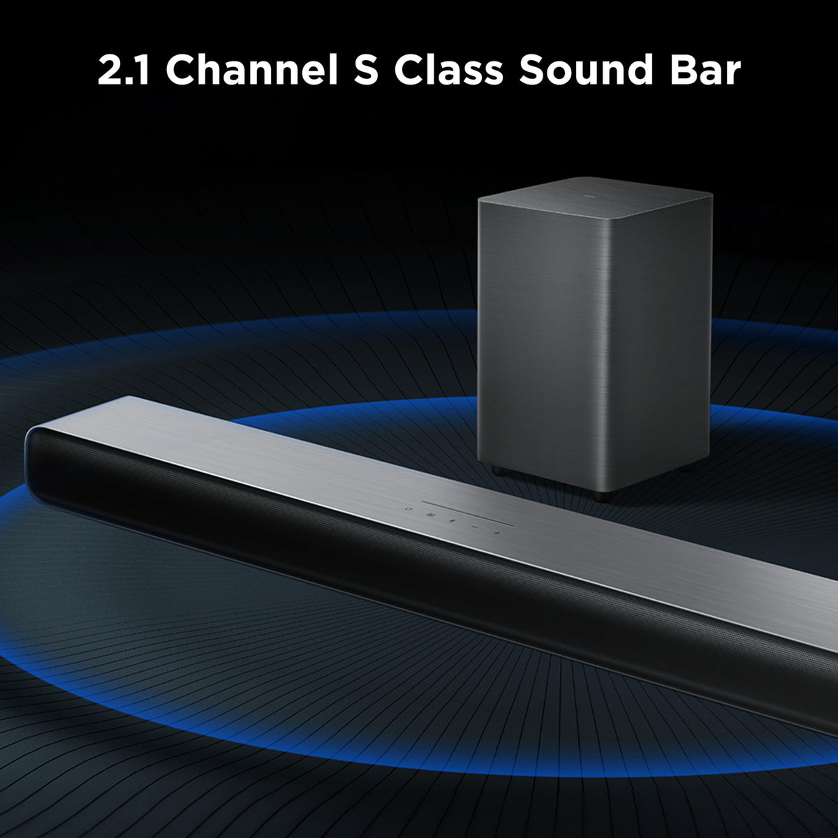 TCL S55H wireless subwoofer adds deep, room-filling bass.