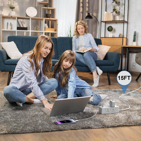 Tcstei outlets with 1.78-inch spacing simplify plugging bulky adapters.