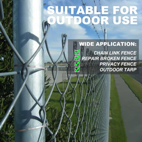 TDEBSSY UV-resistant zip ties resist sun fading for long outdoor use.