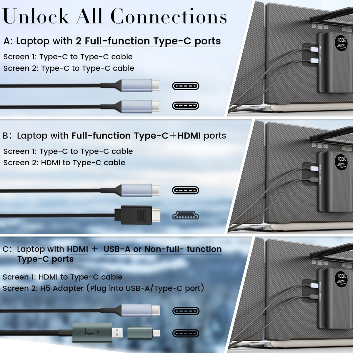 Built-in speakers on the TeamGee 15.6-inch monitor for hands-free audio