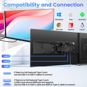 Teamgee slim bezels maximize screen space while preserving compact design.