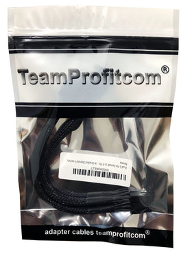 TeamProfitcom cable next to ruler indicating 9-inch length for easier planning