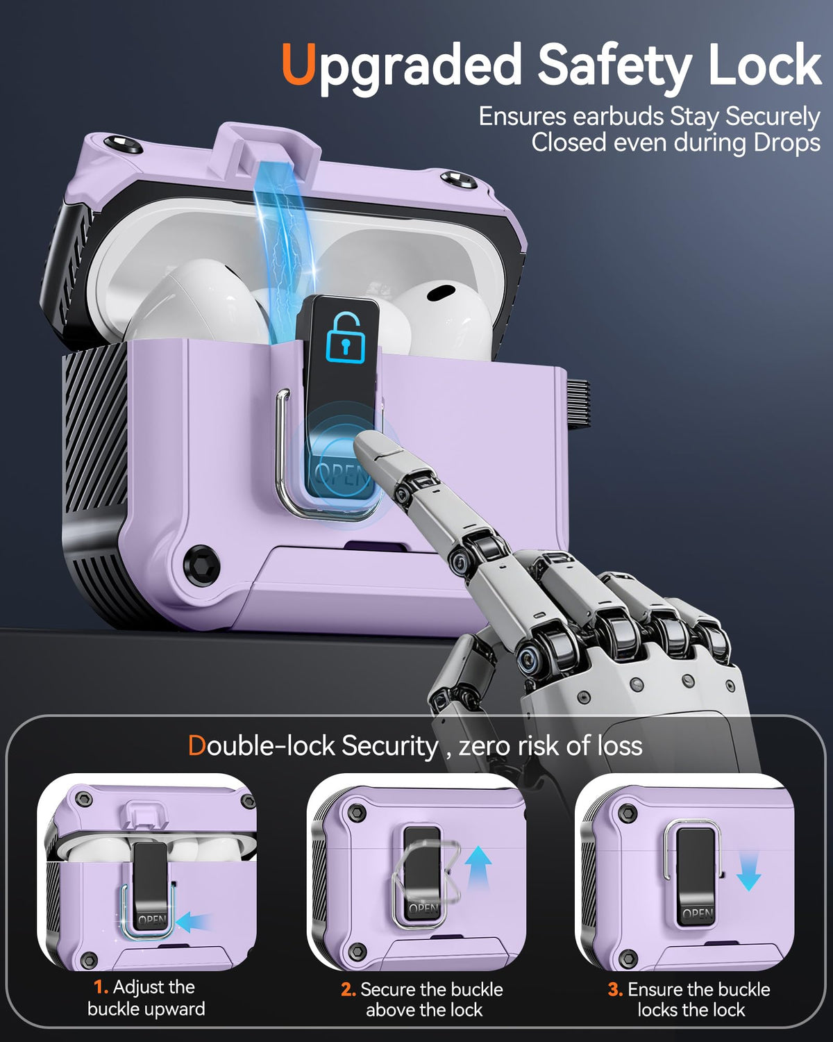 Tecolu case supports wired and wireless charging.