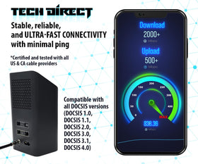 TechDirect 18 AWG conductor boosts bandwidth for reliable data transfer.