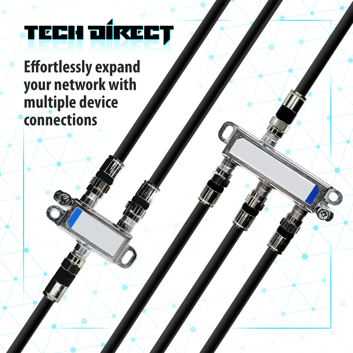 TechDirect durable flexible outer jacket protects cable against wear and bending.