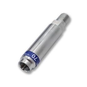 TechDirect filter connector close-up highlighting threaded F-connector and reliable contact for improved signal stability