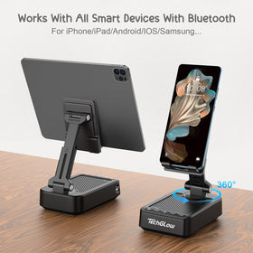 TechGlow charging port detail illustrating simultaneous charging and playback advantage
