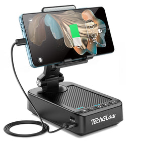 TechGlow front view showing device as 3-in-1 gadget and its compact benefit