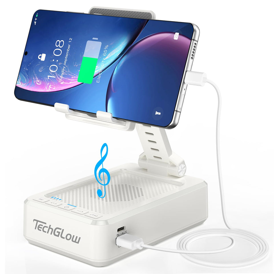 TechGlow front folded view showing compact portability and storage benefit