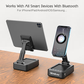 TechGlow in use on a kitchen counter for following recipes hands-free
