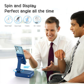 TechGlow rotating holder in action allowing precise viewing angles