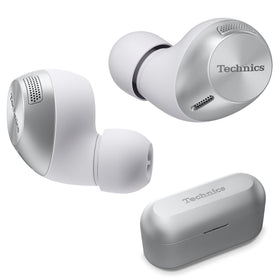 Technics AZ40M2 earbuds in-ear fit with silver case for comfortable listening
