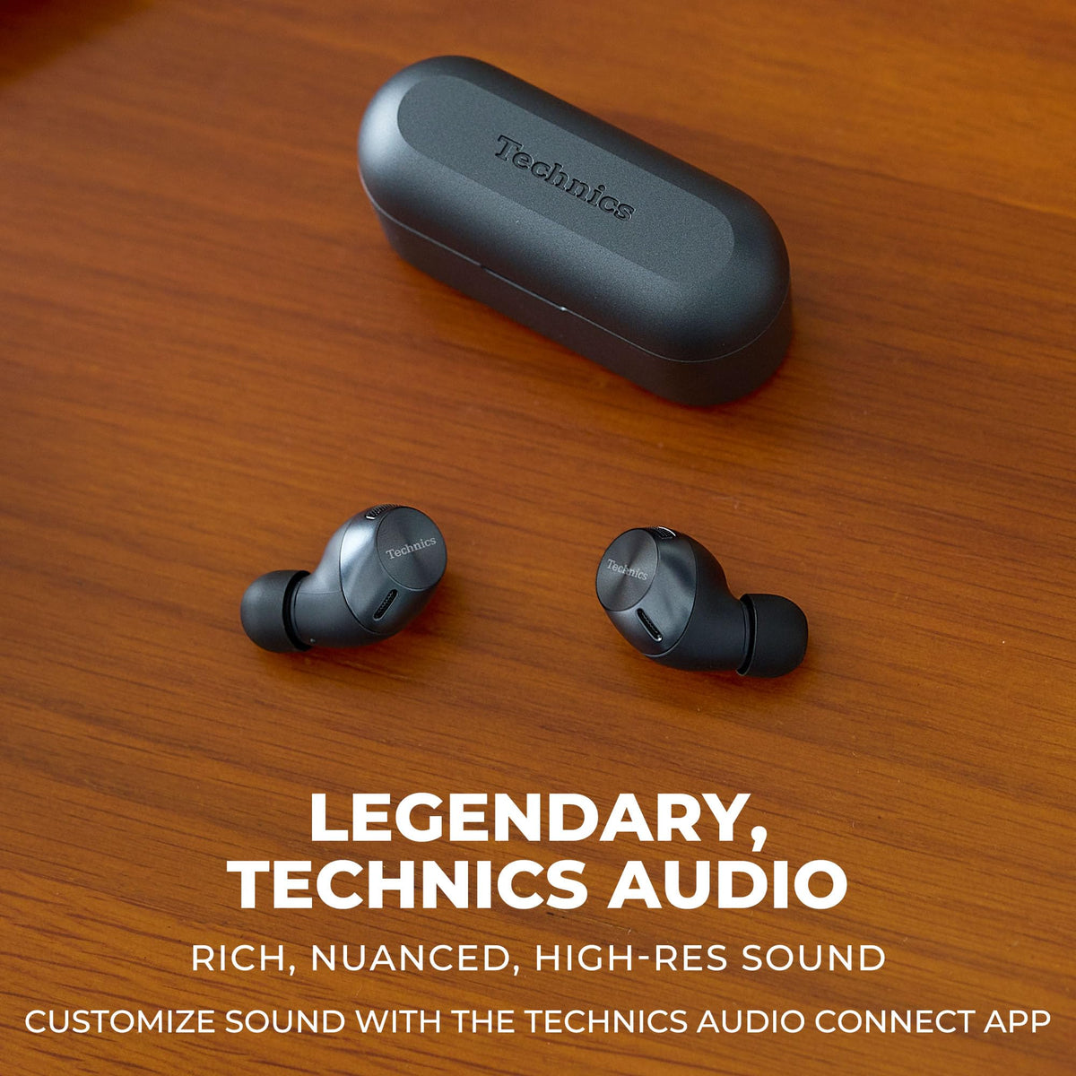 Technics AZ40M2 earbuds worn for comfortable all-day listening
