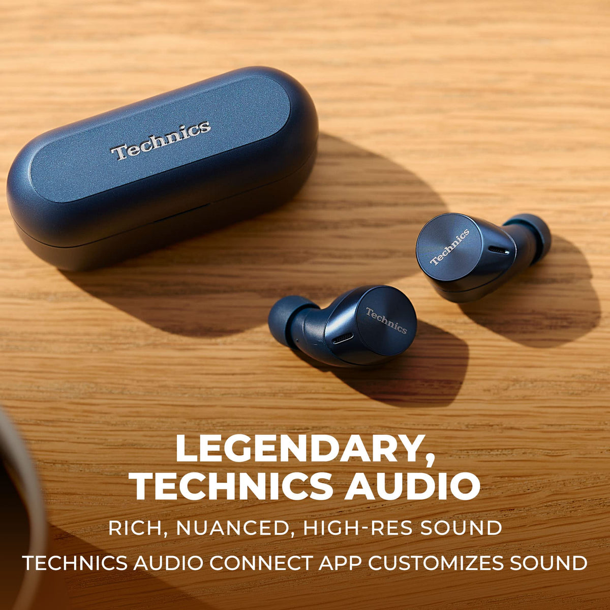 Technics AZ60M2 close-up 8mm driver delivering rich, immersive sound
