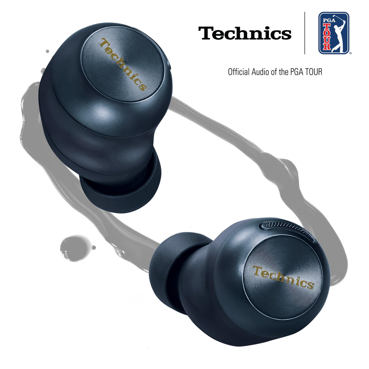 Technics EAH-AZ100 blue case charges on the go for all-day listening
