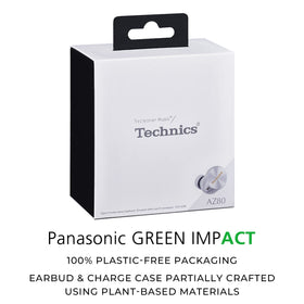Technics EAH-AZ80-S silver shell design for premium look