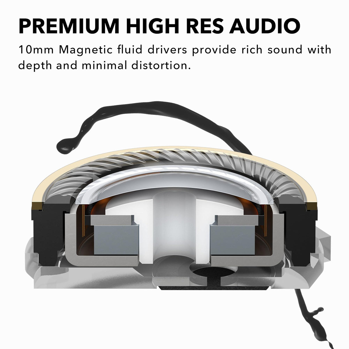 Technics AZ100 charging case open, easy wireless charging access.