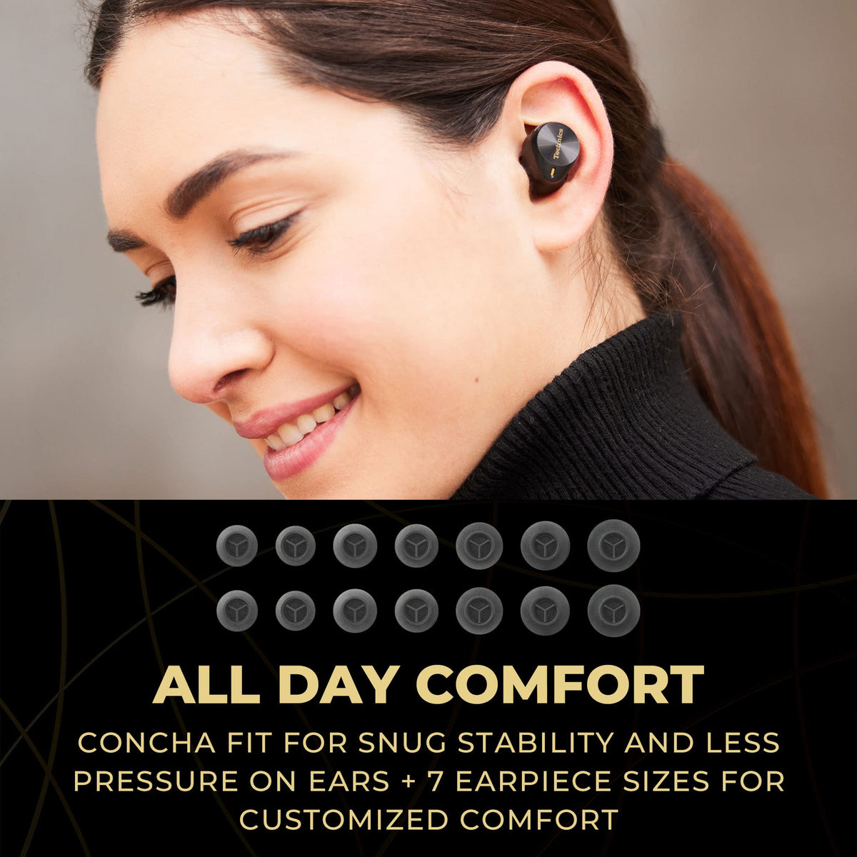 Technics EAH-AZ80-K app EQ customization tailors sound preferences