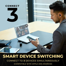 Technics EAH-AZ80-K JustMyVoice mics deliver clear calls in noisy environments