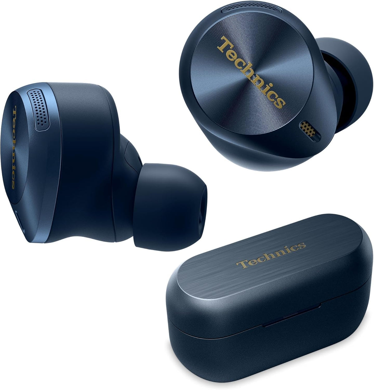 Technics EAH-AZ80-A premium earbuds in case with wireless charging