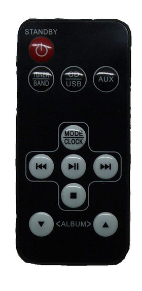 TechPlay QT62BT control panel angled view highlights easy tuning with the rotary AM/FM knob.