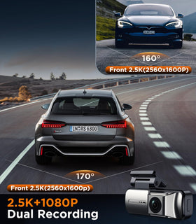 Tecival 1.5-inch IPS display closeup for quick playback and settings