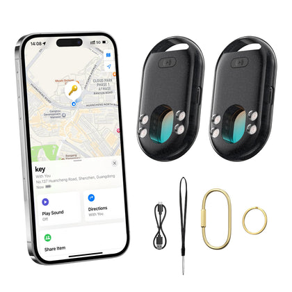 TECKNET Air Tracker wallet view showing compact design for quick item location.