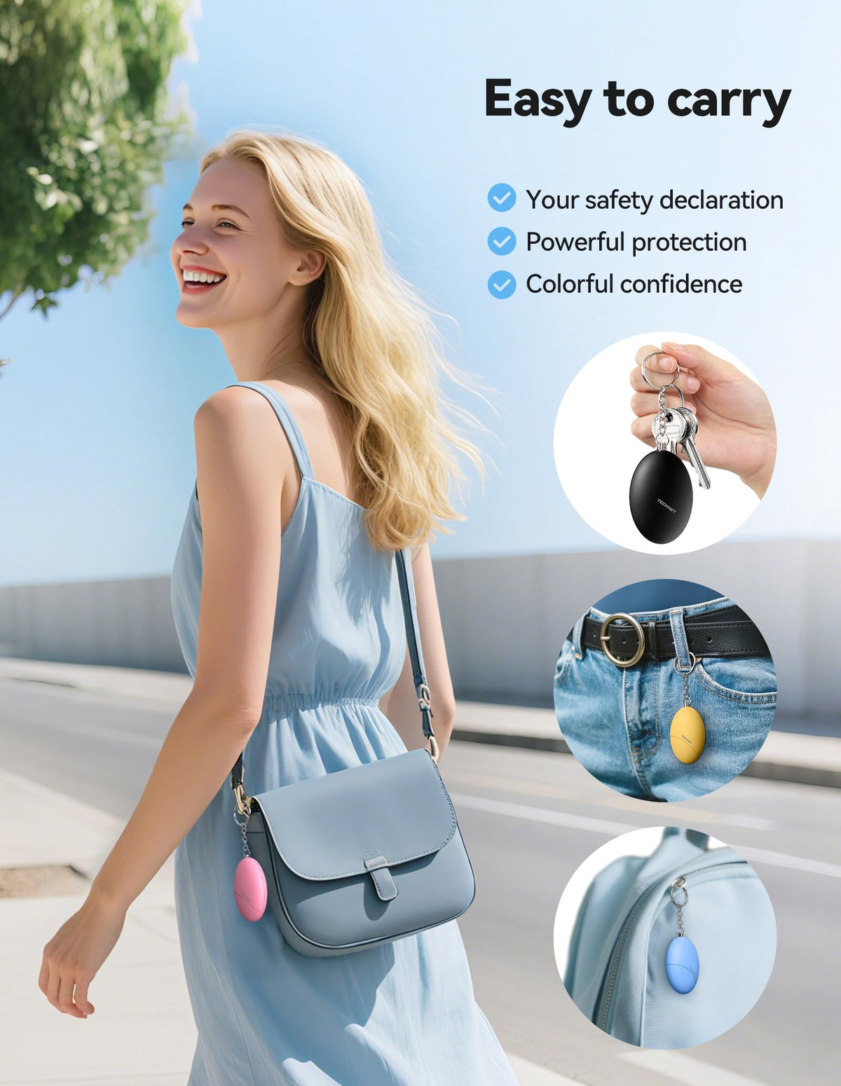 TECKNET 140dB loud siren to attract attention from a distance